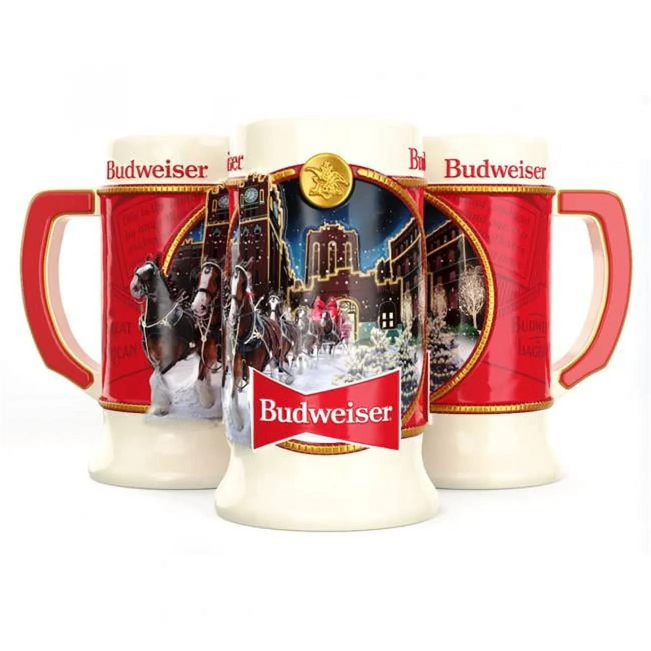 Budweiser Ceramic Holiday Stein Mug 2020 New In Box With COA