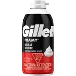 Gillette Foamy Regular Shaving Cream, 11 Ounce (Pack of 12)