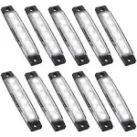 White 10 Pods LED Rock Underbody Lights for JEEP Offroad Truck ATV UTV Boat New