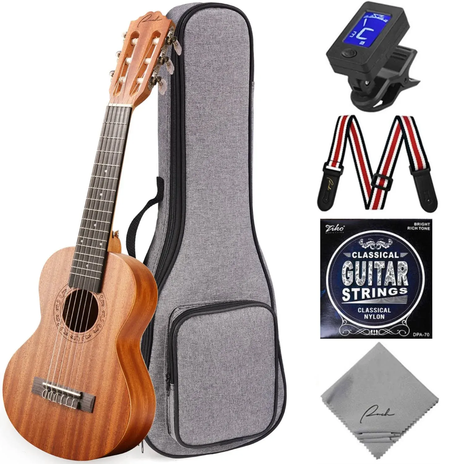 Guitalele Acoustic Ranch 28 inch Professional 6 Strings Small Guitar