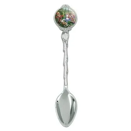 Alice in Wonderland Garden Party Novelty Collectible Demitasse Tea Coffee Spoon