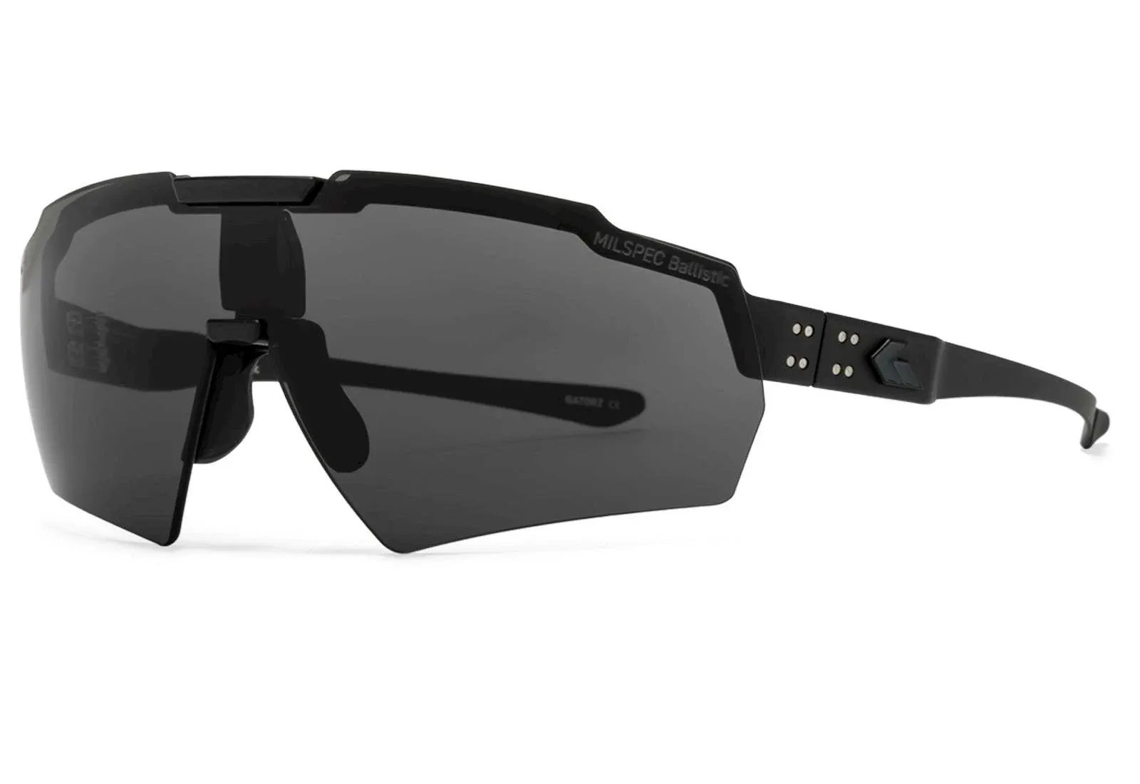 Gatorz Milspec Ballistic Z87.1 Sunglasses, Black Cerakote Frame, Smoke Lens, Bla