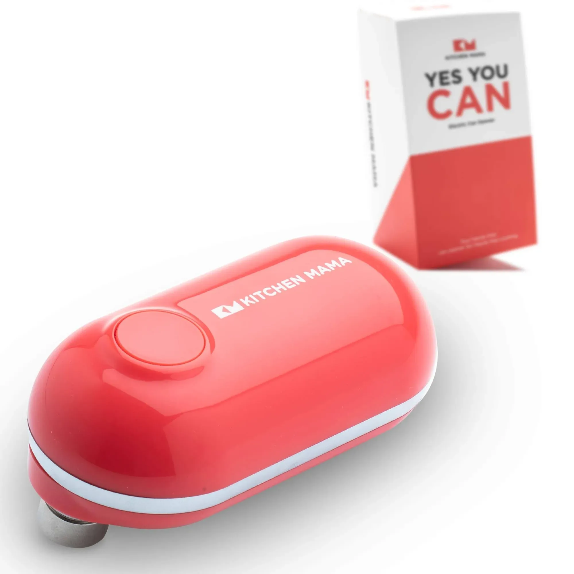 Kitchen Mama Mini Electric Can Opener, Red