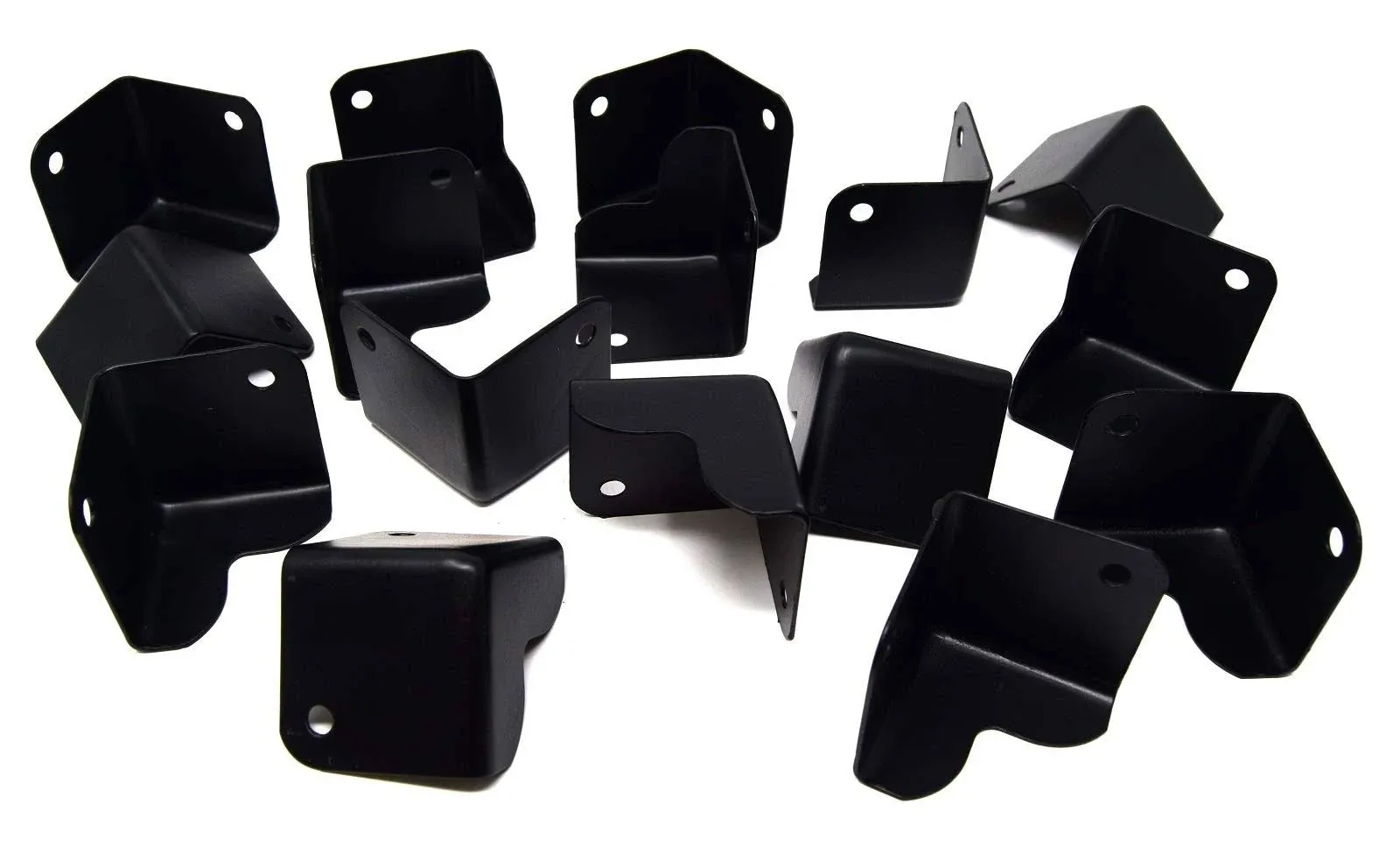 16 Pieces Metal Cabinet Corner Black For DJ and Speaker Boxes HA-48BK 1.5"x1.5"