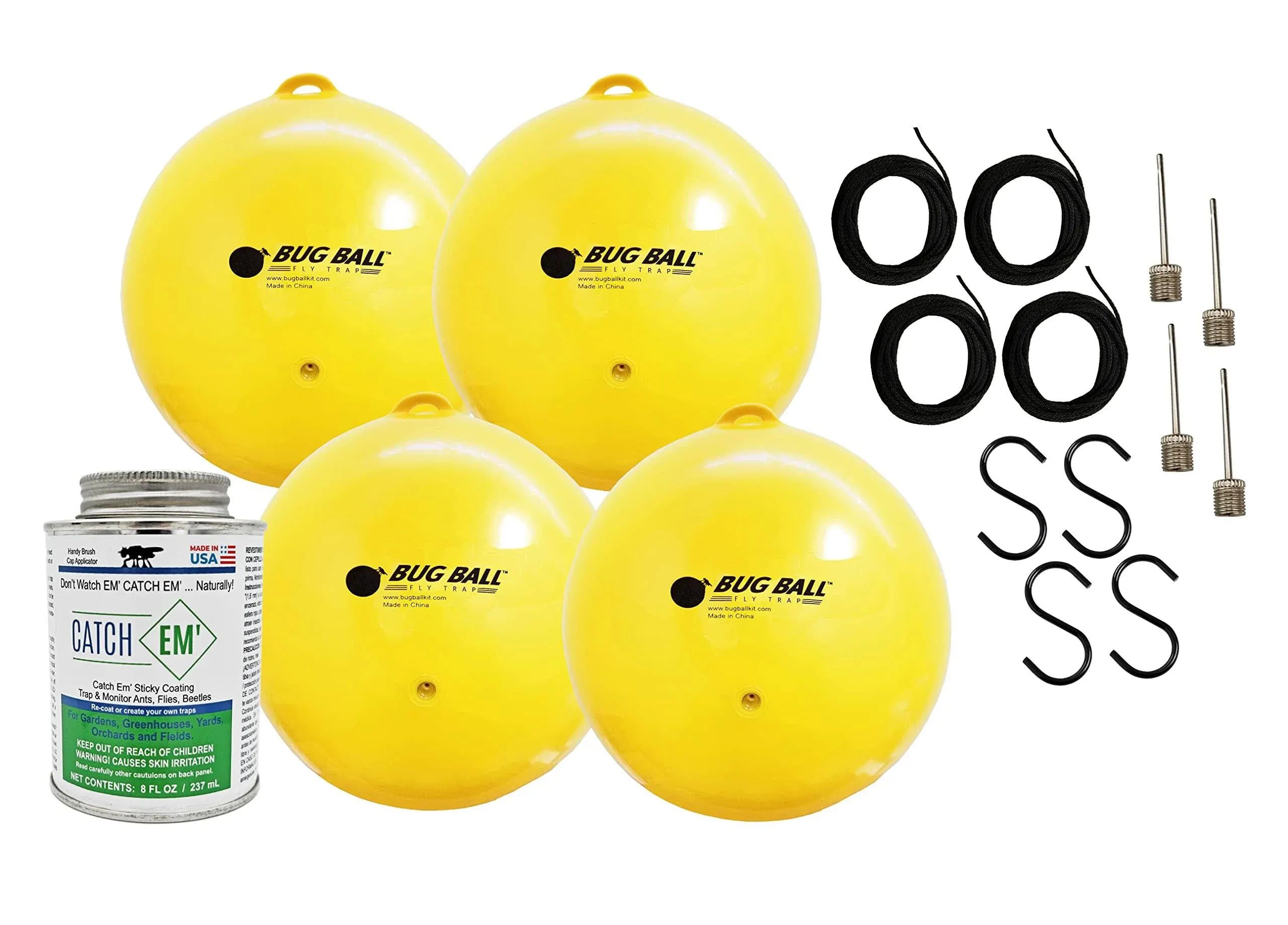 Bug Ball Gnat Ball 3 Pack Starter Complete Kit - Gnats, House Fly, No-See-Um ...