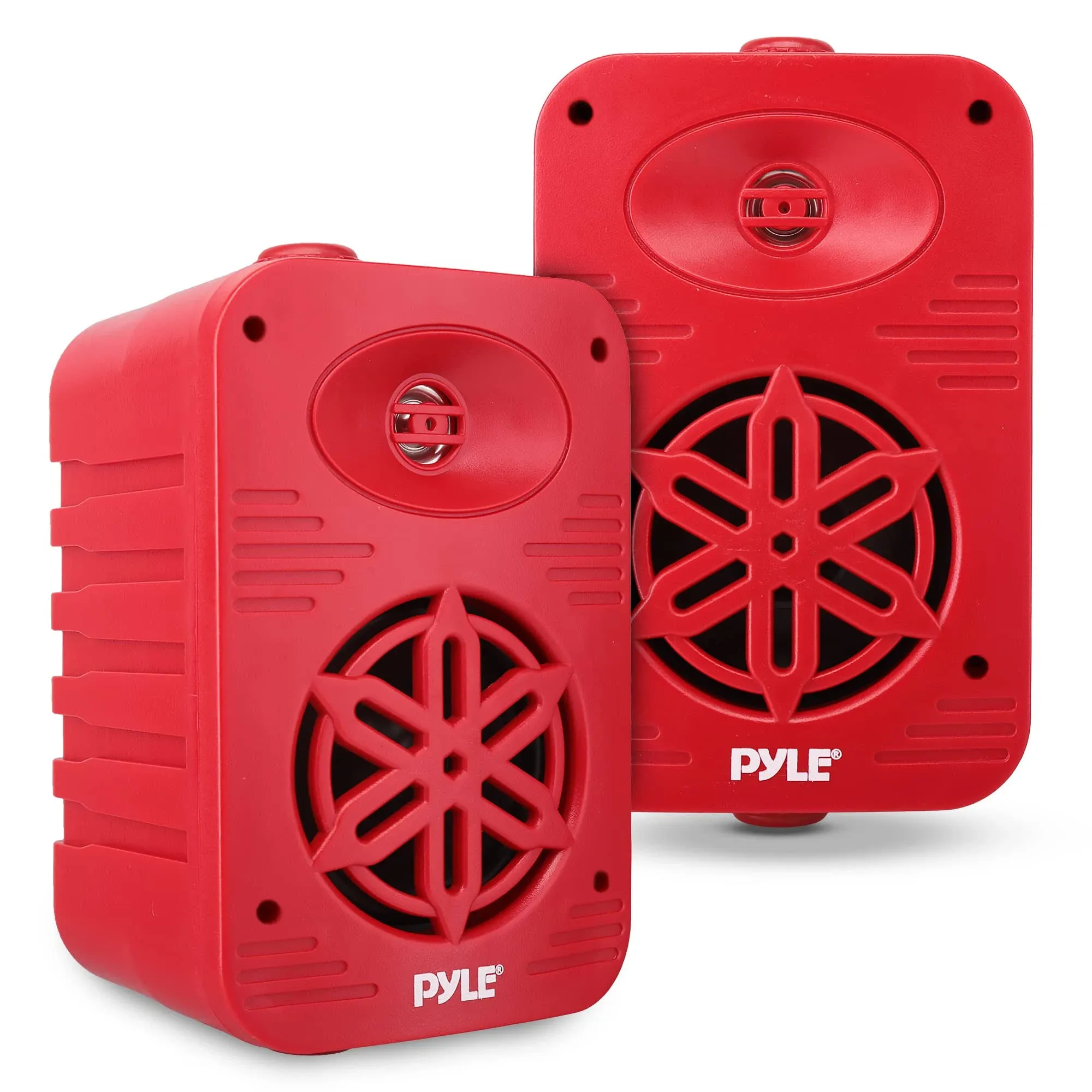 PyleHome PDWR55RD 5.25&#034; 2-Way Indoor/Outdoor Speaker System (Red)