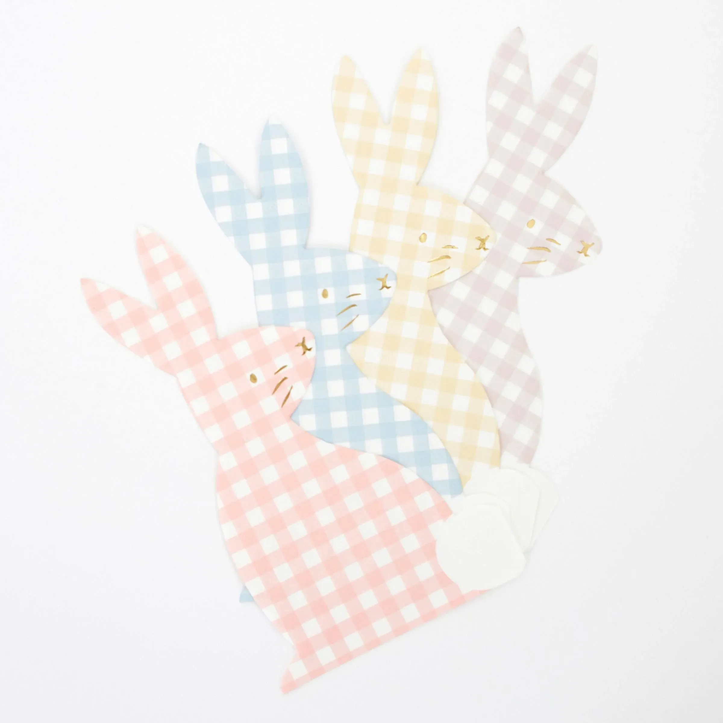 Meri Meri Gingham Bunny Napkins (Pack of 16) - Easter