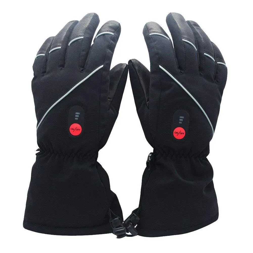 Savior Heated Gloves with Rechargeable Li-Ion Battery Heated for Men and Women, Warm Gloves for Cycling Motorcycle Hiking Skiing Mountaineering, Works