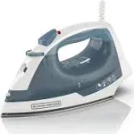 BLACK+DECKER Easy Steam Compact Iron, IR40V, Nonstick Plate, SmartSteam, Anti-Drip, Auto Shutoff