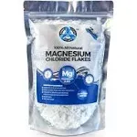 All Natural Magnesium Chloride Flakes, High Potency Absorption, Chloride Wins Over Epsom, Magnesium Directly from The Source, Numerous Health Benefits - 2lb Bulk Bag (1 Pack)