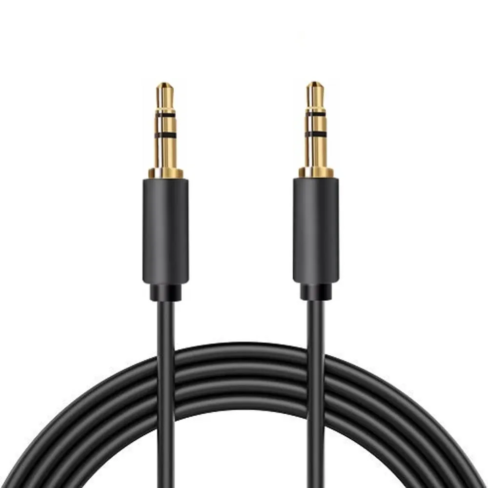 3.5 mm male to male Stereo Audio Cable, 30 ft / 10 M, Gold Plated, Slim Connector ...