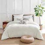 Levtex Home Mills Waffle Duvet Set Cream / Full/Queen