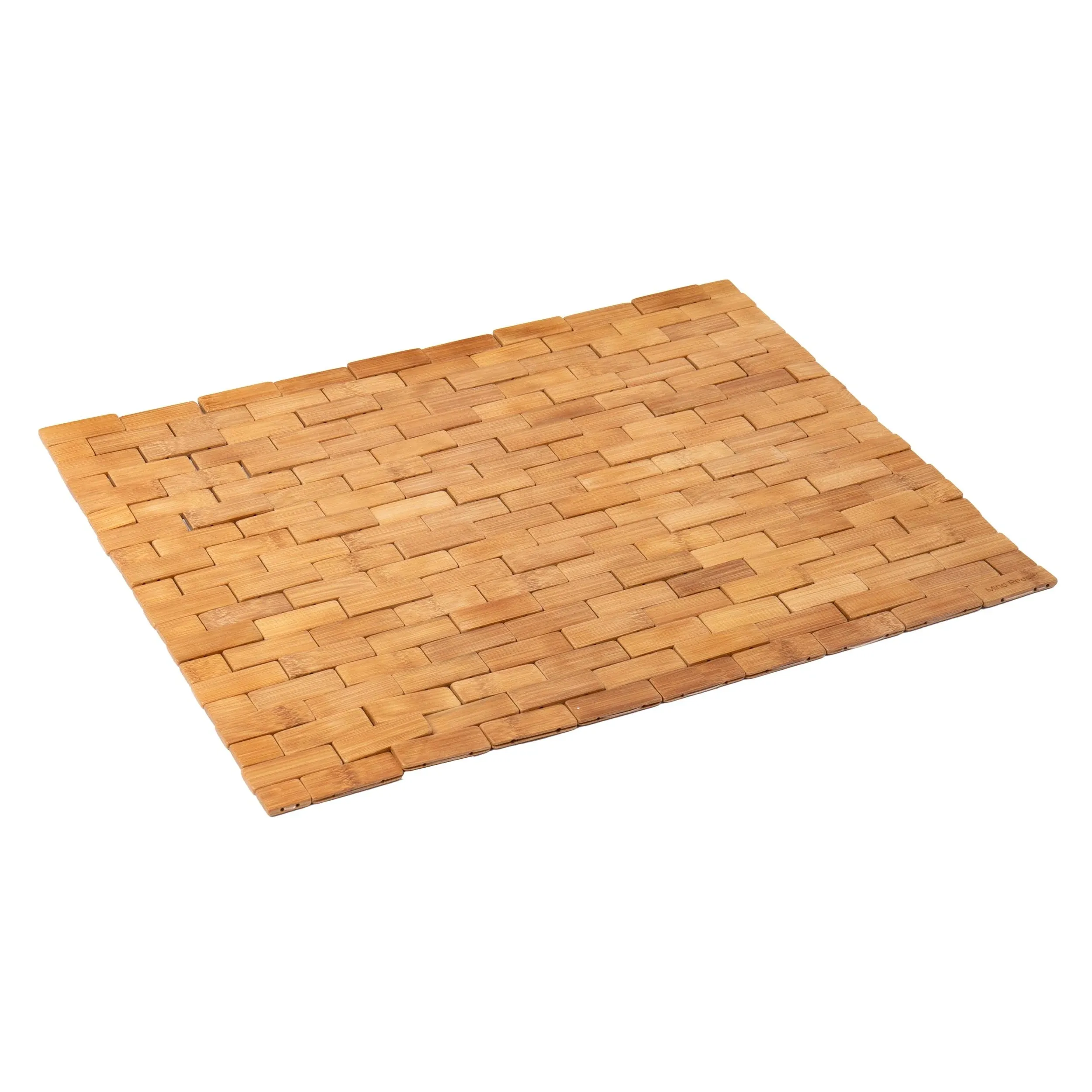 Mind Reader Bali Collection Roll Up Bamboo Bath Mat