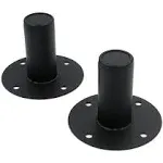 T Tulead Speaker Mount Stand Top Bracket 4.21"×3.15" Speaker Cabinet Pole Mount Speaker Stand Mounts Pack of 2