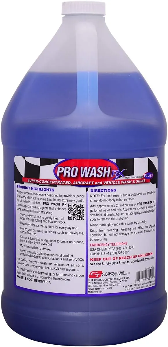 Corrosion Technologies 29504 Pro - Wash RX Wash & Shine Vehicle Soap - - 29504