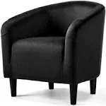 Topeakmart U-Shaped Velvet Club Chair