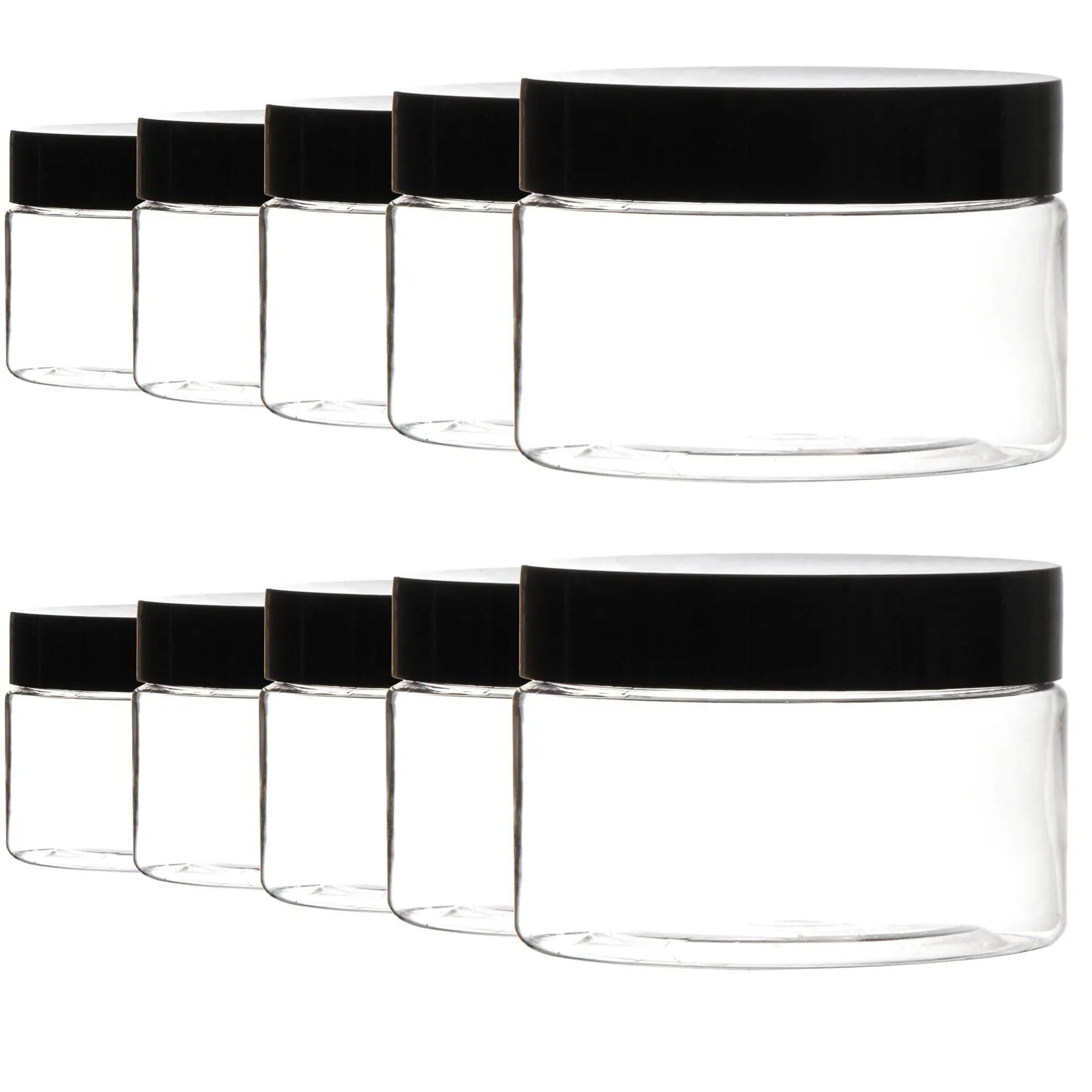 Youngever 24 Pack Plastic Cream Jars, Empty Cosmetic Jars with Lids, Sample Jars ...