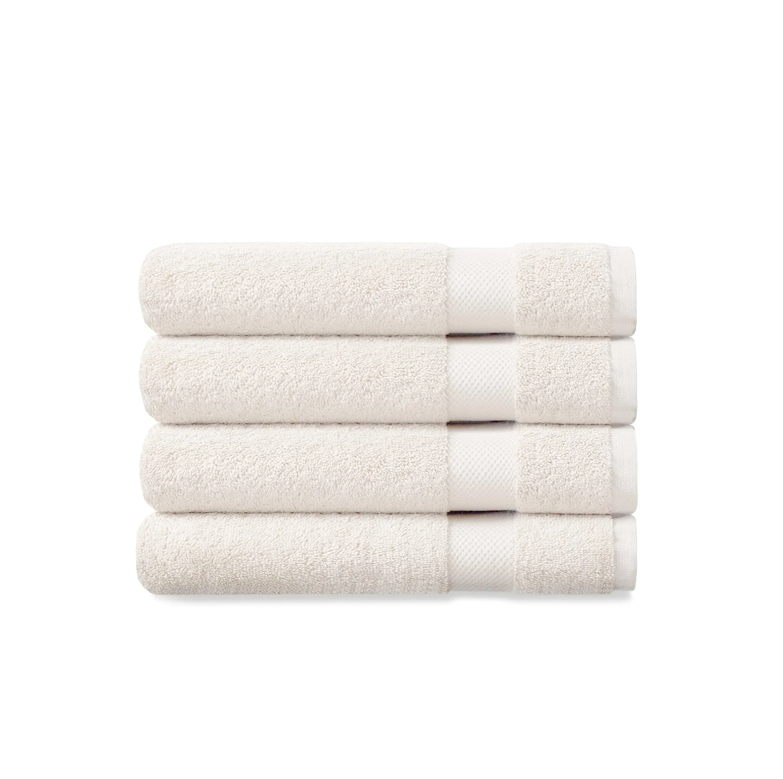 Delara Organic Cotton Luxuriously Plush Bath Towel Pack of 4 |GOTS & OEKO-TEX Certified |650 GSM Long Staple|Soft & Quick Dry