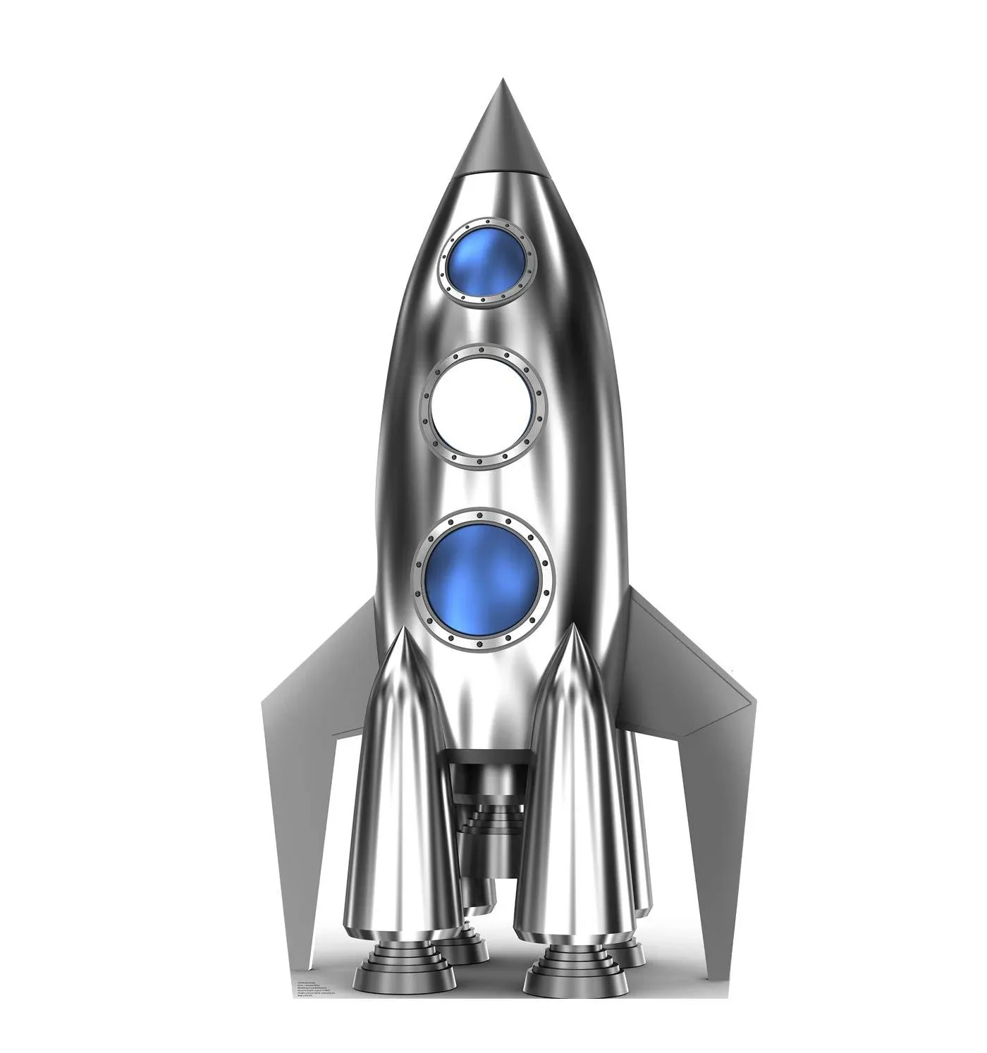 72 Space Rocket Cardboard Cutout Stand-In Stand-Up