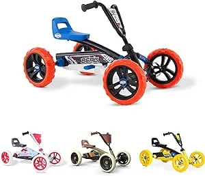 BERG Pedal Kart Buzzy Beatz Pedal Go Kart, Kids Ride On Toys | Pedal Cars for Kids 2-5 | Outdoor Toys Go Cart for Boys & Girls | Safe 4-Wheel Stability, EVA Tires