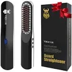 Beard Straightener Beard Straightening Comb with Cordless/Mini Sized/Auto Shu...