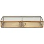 Creative Co-Op Brass & Glass Display Box