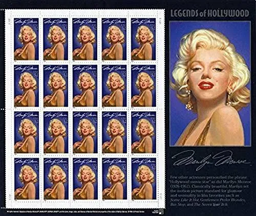 USPS Marilyn Monroe: Legends of Hollywood Postage Stamps