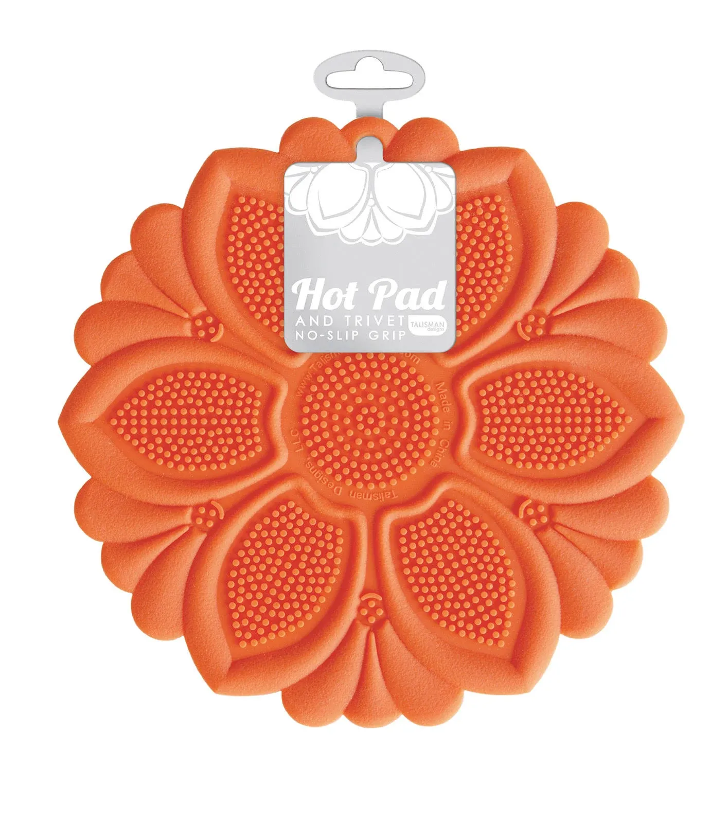 Talisman Designs Silicone Hot Pad & Trivet in Orange