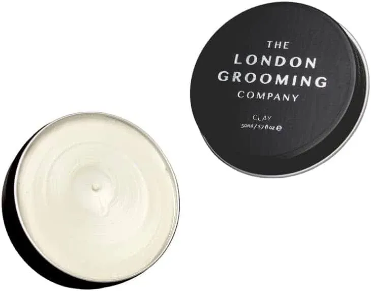 The London Grooming Company Hair Clay for Men | Firm All Day Hold | Matte Finish | Easy to Wash Out | 1.7 fl oz (50ml)