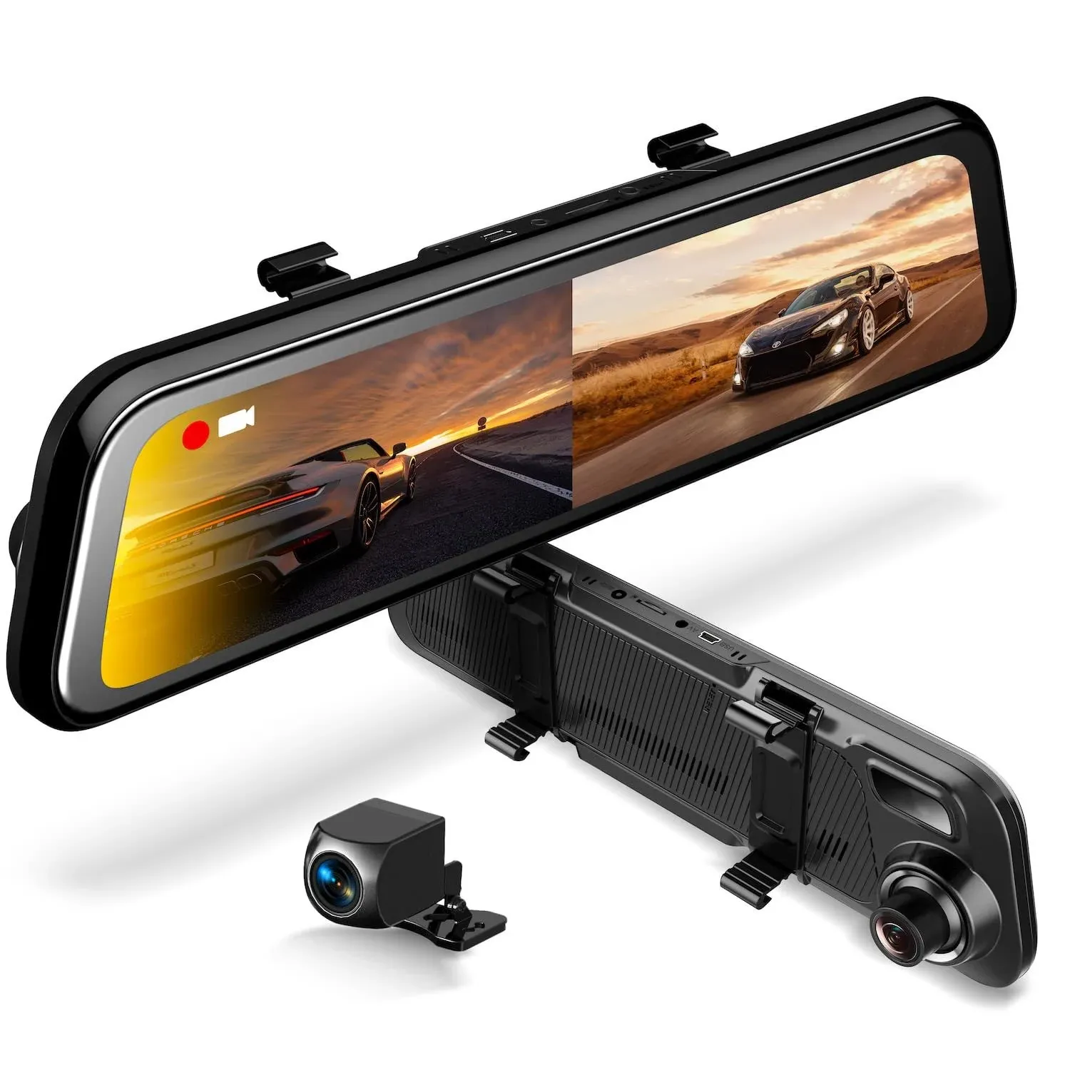 RexingUSA M2 Smart Dual Mirror Dash Cam