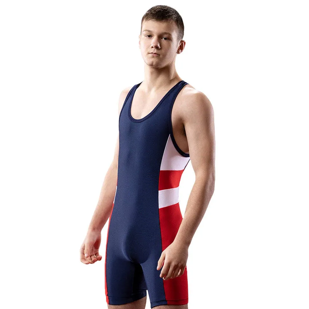 Matman Wrestling Singlet Men's Boys Eclipse Singlet Nylon Spandex Made in USA