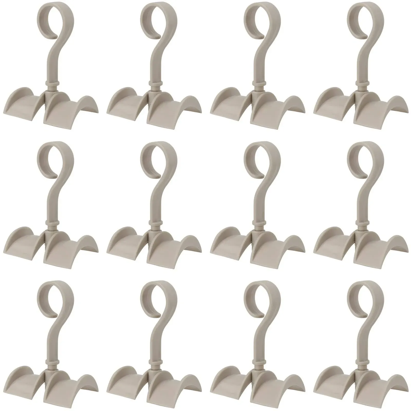 JEUIHAU 12 Pack Purse Hanger for Closet, Rotating Handbag Hanger, Beige Handbag ...