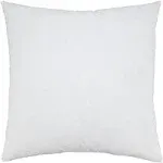 SARO LIFESTYLE Down Feather Pillow Insert, White, 17"x17"