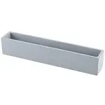 Ten-Stone 14.5-Inch Grey Rectangle Concrete Succulent Planter Windowsill Boxes