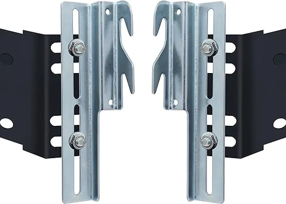 2 Pcs Extra Heavy Duty Headboard Conversion Bracket Kit, Bed Frame Bolt On to Hook On Conversion kit,#711 Headboard Hook Set with Hardware