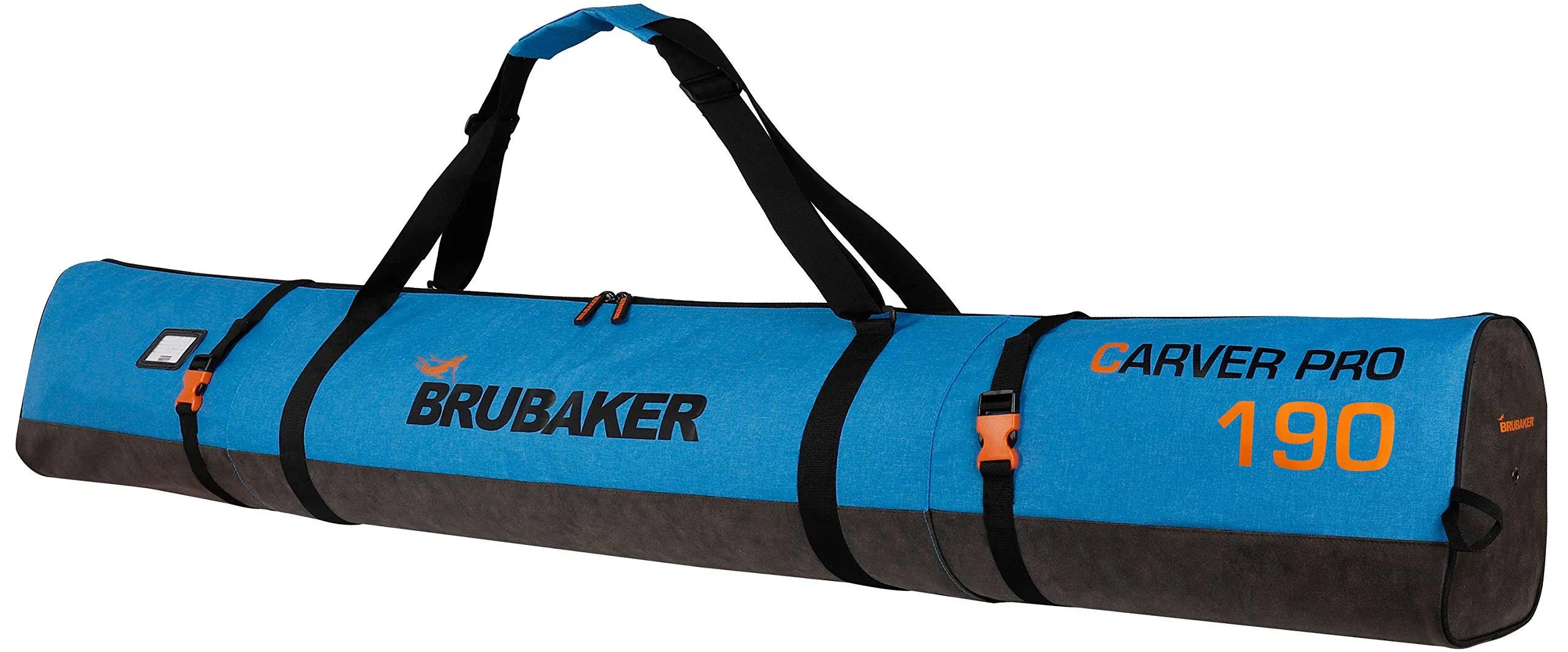 Brubaker Carver Performance Ski Bag for 1 Pair of Skis and Poles - Blue Black