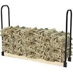 Firewood Rack Bracket Kit Log Storage Durable Steel Holder Adjustable Organizer