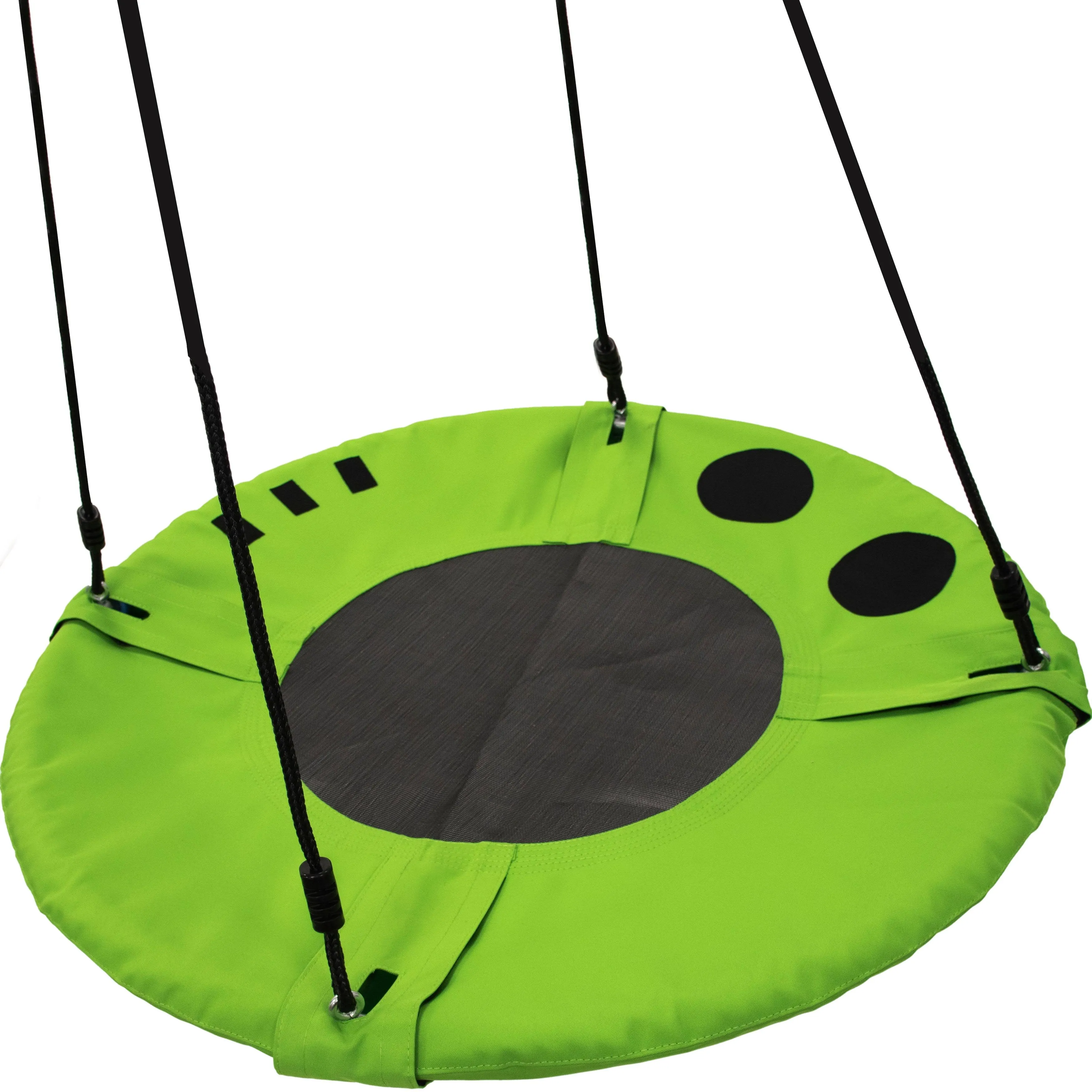 Vivere Flying Saucer Tree Swing Hammock Chair for Kids, Earth Green