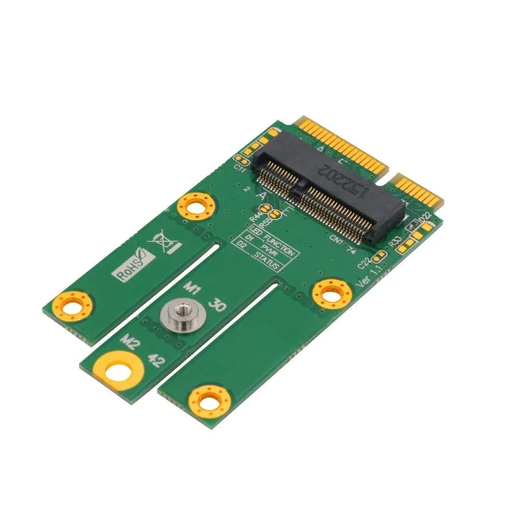 Superplus M.2 (NGFF Key E) to mPCIe (PCIe+USB) Adapter