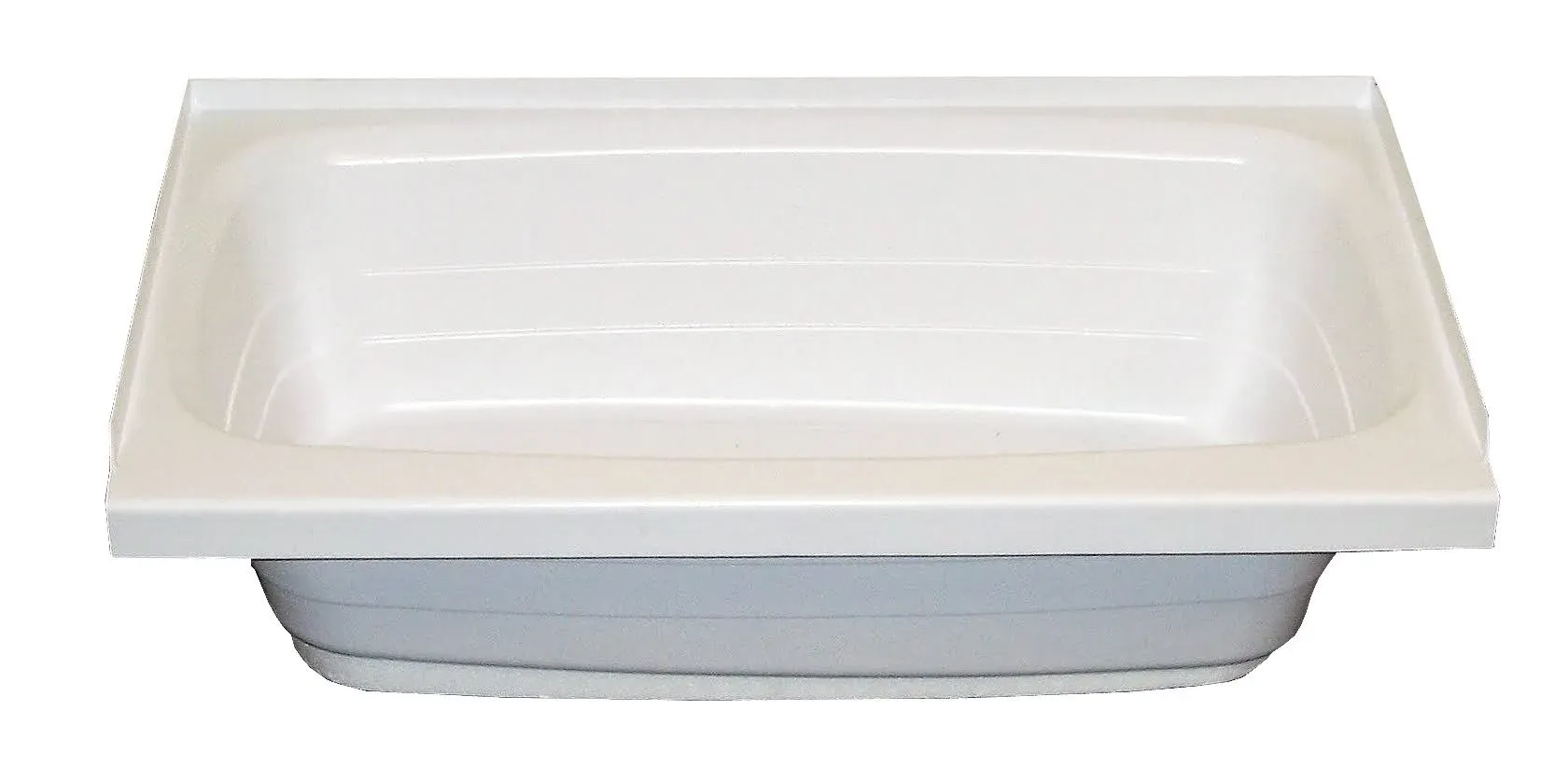 Lippert Replacement 24" x 36" White Bathtub with Left Drain, Scratch-Resistant ABS Acrylic for RVs, Travel Trailers, 5th Wheels, Motorhomes - W2436LHSPK