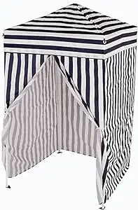 Impact 4'x4' Pop up Changing Dressing Room, Black and White