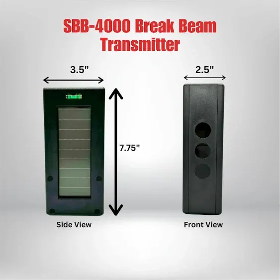 Dakota Alert SBB-4000 Solar Break Beam Driveway Alarm Sensor - Long Range, Outdoor, Weatherproof, Up to 1 Mile Wireless Range - Compatible with Any Dakota Alert 4000 Series Receivers