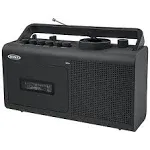 JENSEN® Portable Cassette Player/Recorder with AM/FM Radio