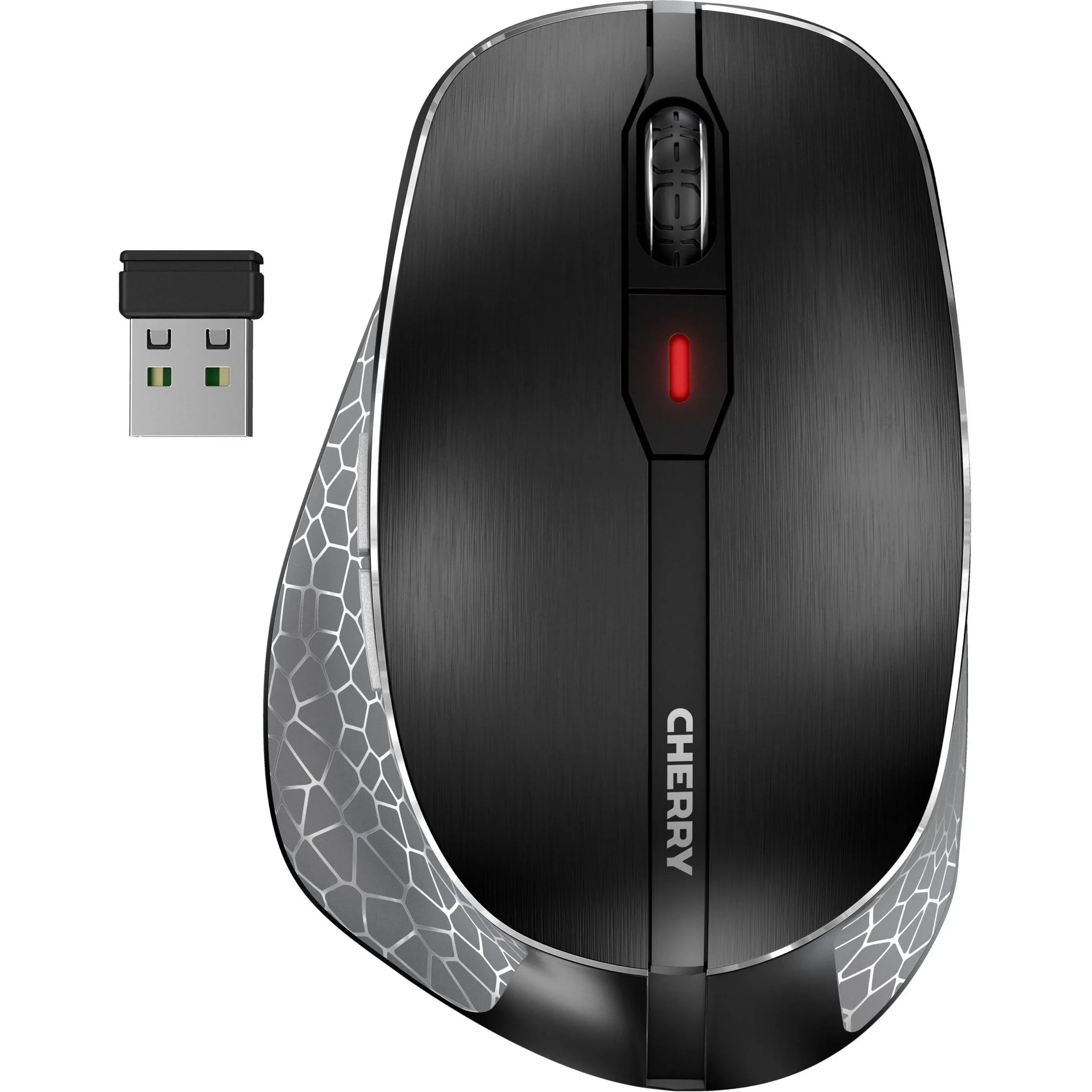 CHERRY MW 8C ERGO Rechargeable Black Wireless Mouse JW-8600US