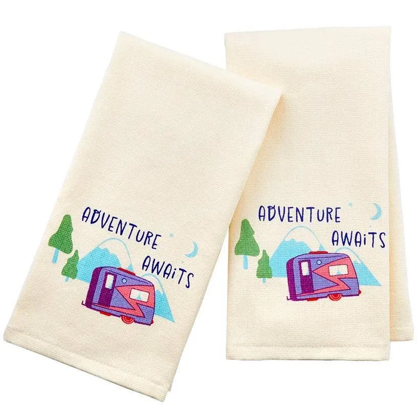 The Lakeside Collection Adventure Awaits Bath Collection - Set of 2 Hand Towels