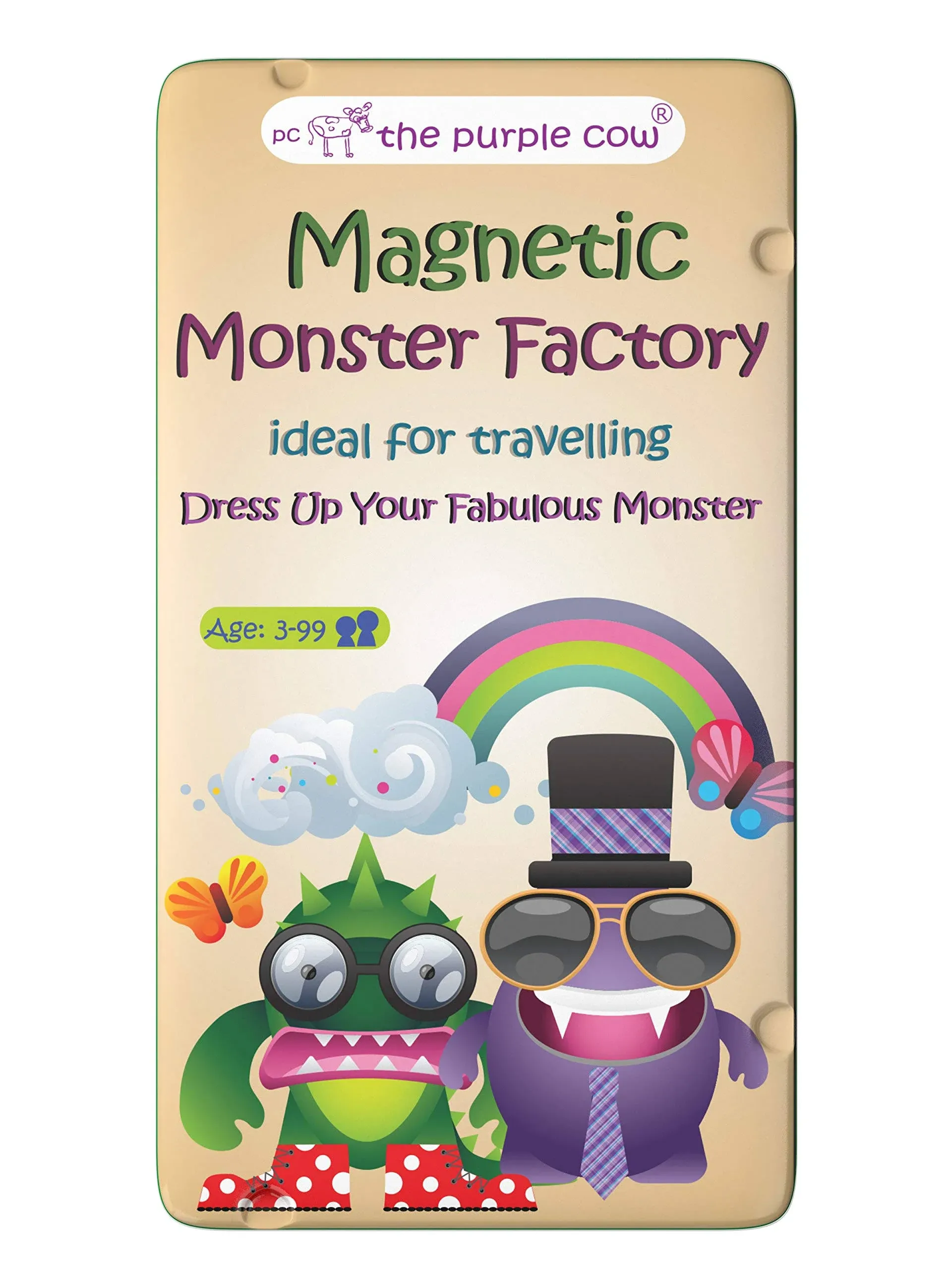 The Purple Cow- Monster Factory Game- Magnetic Travel Game. Great for Travel and On-The-Go. A Monstrous ‘Dress Me Up’ Game. Activity for Boys and Girls