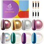 Beetles Chrome Nail Powder Mirror Effect Holographic Aurora Iridescent Pearlesce