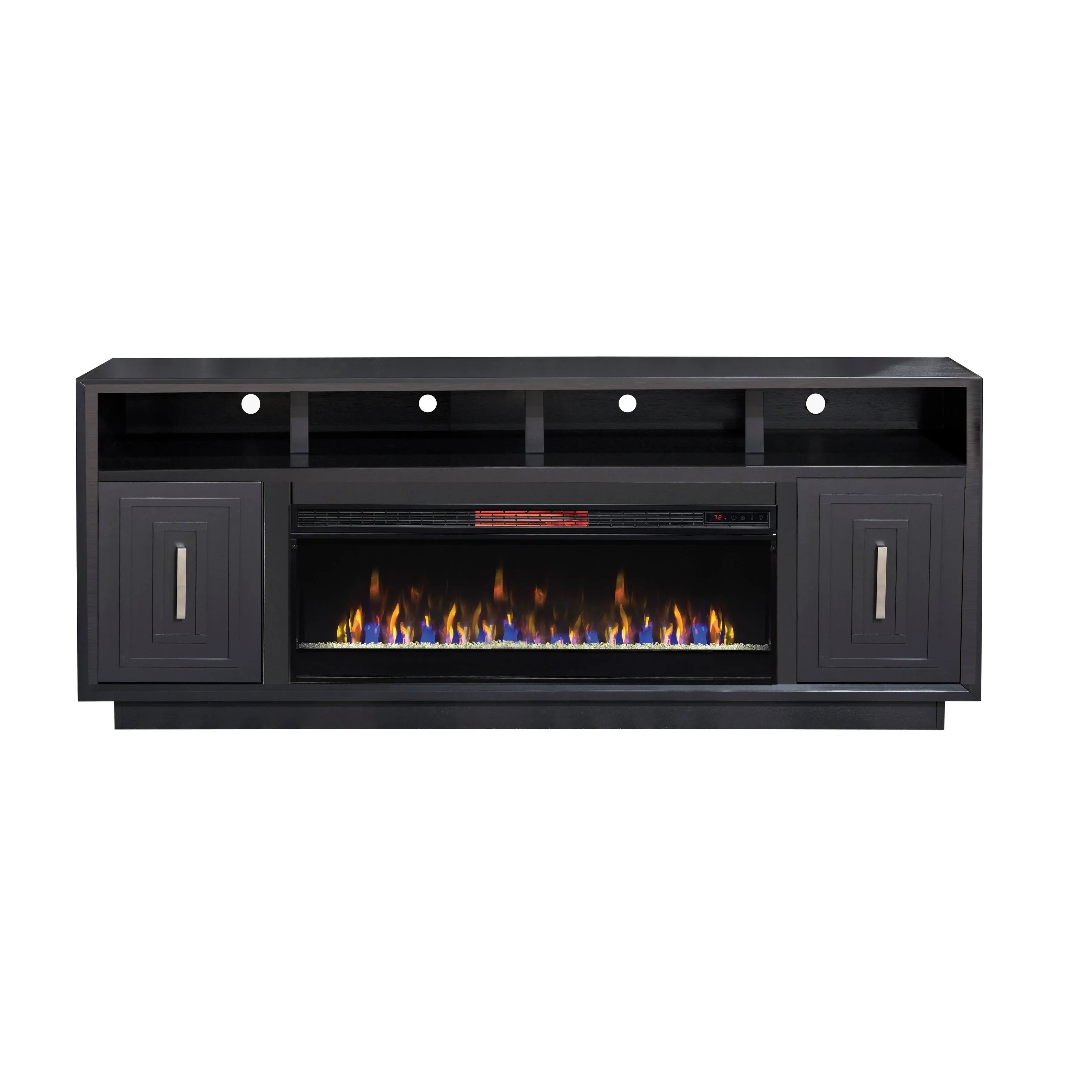 Bridgevine Home Sunset Electric Fireplace TV Stand