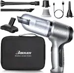 Gray 15000PA Cordless Vacuum Cleaner Mini 3 in 1 Handheld Vacuum Cleaner for Car