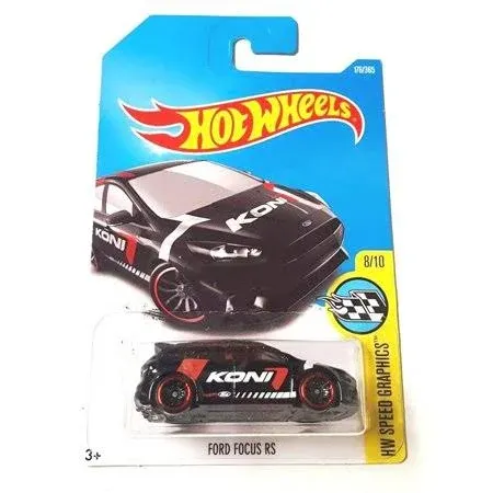 Hot Wheels 2017 HW Speed Graphics Ford Focus RS 176/365, Black